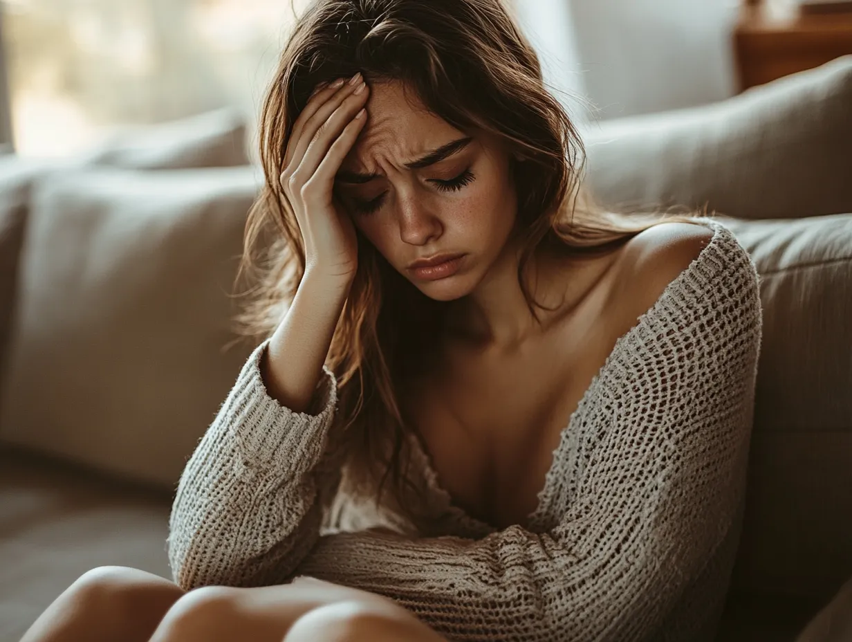 Femme pensive, ambiance Les Mots d'Emma